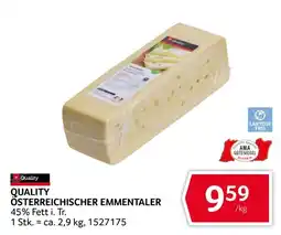 Transgourmet Quality Österreichischer Emmentaler Angebot