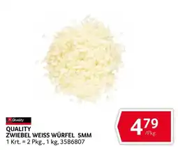Transgourmet Quality Zwiebel Weiss Würfel 5MM Angebot
