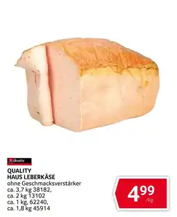 Transgourmet Quality Haus Leberkäse Angebot