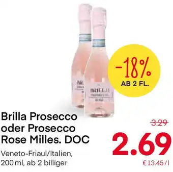 MPreis Brilla Prosecco Oder Prosecco Rose Milles. DOC 200ml Angebot