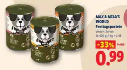 Lidl Max & Mila's World Festtagspastete Angebot