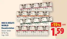 Lidl Max & Mila's World Kauwürstchen Angebot