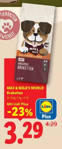 Lidl Max & Mila's World Kroketten Angebot