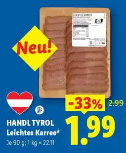 Lidl HANDL TYROL Leichtes Karree* Angebot
