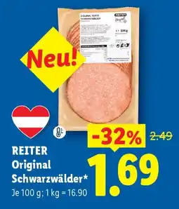Lidl REITER Original Schwarzwälder* Angebot