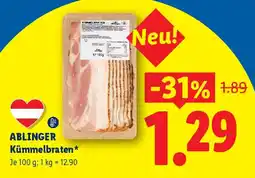 Lidl Ablinger Kümmelbraten Angebot