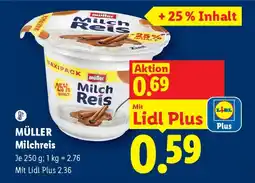Lidl Müller Milchreis Angebot