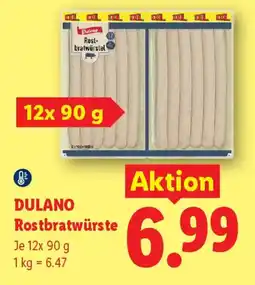 Lidl Dulano Rostbratwürste Angebot