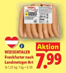 Lidl Wiesentaler Frankfurter nach Landmetzger Art Angebot