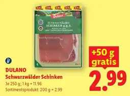 Lidl Dulano Schwarzwälder Schinken Angebot