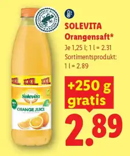 Lidl Solevita Orangensaft Angebot