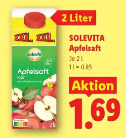 Lidl Solevita Apfelsaft Angebot