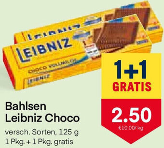 MPreis Bahlsen Leibniz Choco 125g Angebot