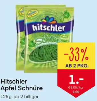 MPreis Hitschler Apfel Schnüre 125g Angebot