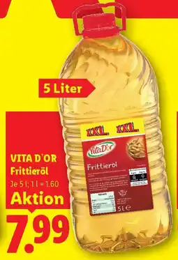 Lidl VitaD'or Frittieröl Angebot