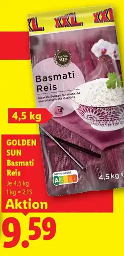 Lidl Golden Sun Basmati Reis Angebot