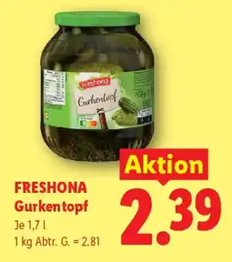 Lidl Freshona Gurkentopf Angebot
