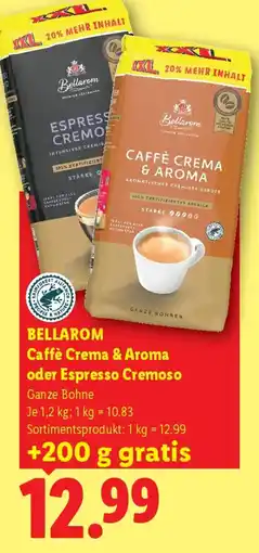Lidl Bellaram Caffè Crema & Aroma oder Espresso Cremoso Angebot
