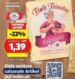 Hofer Fini's Feinstes Keksmehl Angebot