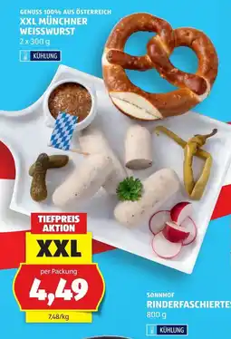 Hofer XXL MÜNCHNER WEISSWURST Angebot