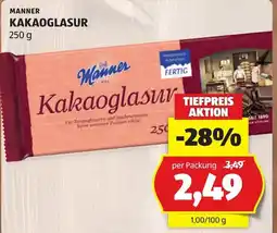 Hofer Manner Kakaoglasur Angebot