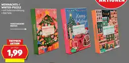 Hofer Weihnachts-Puzzle Angebot