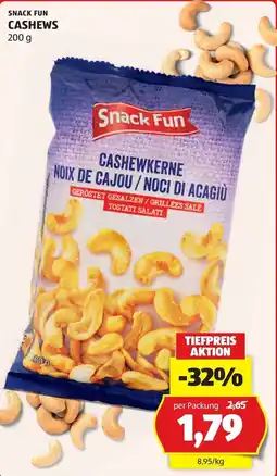 Hofer Snack Fun Cashews Angebot