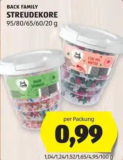 Hofer Back Family Streudekore Angebot