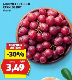 Hofer Gourmet Trauben Kernlos Rot Angebot