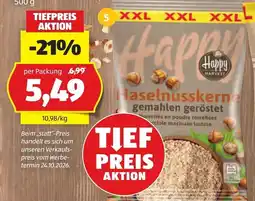 Hofer Happy Harvest Haselnusskerne gemahlen geröstet Angebot