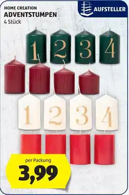 Hofer Home Creation Adventstumpen Angebot