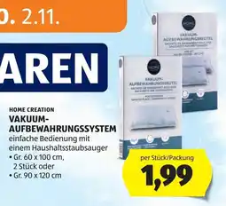 Hofer Home Creation Vakuum-Aufbewahrungssystem Angebot