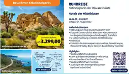 Hofer Rundreise Nationalparks der USA-Westküste Angebot