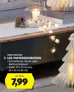 Hofer Home Creation LED-Papierdekoration Angebot