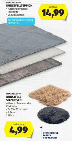 Hofer Home Creation Kunstfellteppich Angebot
