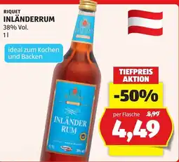 Hofer Riquet Inländer Rum Angebot