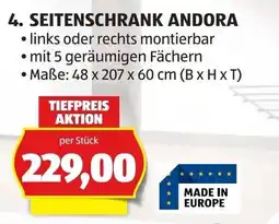 Hofer Seitenschrank Andora Angebot