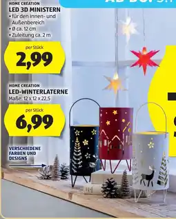 Hofer Home Creation LED 3D Ministern Angebot