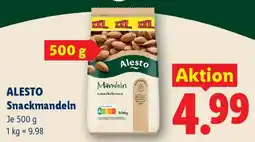 Lidl Alesto Snackmandeln Angebot