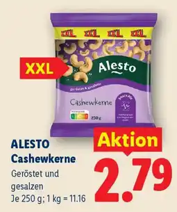 Lidl Alesto Cashewkerne Angebot