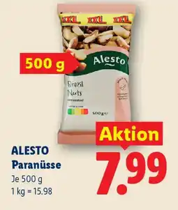 Lidl Alesto Paranüsse Angebot