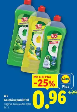 Lidl W5 Geschirrspülmittel Angebot