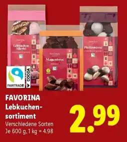 Lidl FAVORINA Lebkuchen-sortiment Angebot