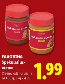 Lidl Favorina Spekulatius-creme Angebot
