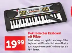 Interspar Elektronisches Keyboard mit Mikro Angebot