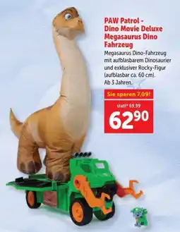 Interspar PAW Patrol - Dino Movie Deluxe Megasaurus Dino Fahrzeug Angebot