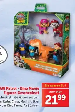 Interspar PAW Patrol - Dino Movie Figuren Geschenkset Angebot