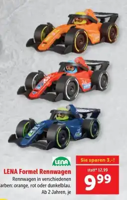 Interspar LENA Formel Rennwagen Angebot