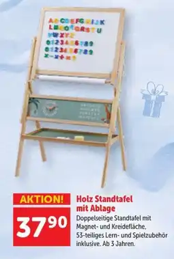 Interspar Holz Standtafel mit Ablage Angebot