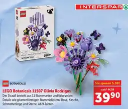 Interspar LEGO Botanicals 11507 Olivia Rodrigos Angebot